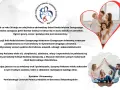 Rodzina zastępcza z dziećmi w sercu i logo centrum pomocy rodzinie.