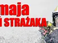 4 maja, Dzień Strażaka. Strażak w pełnym rynsztunku, z maską na twarzy, gotowy do akcji.