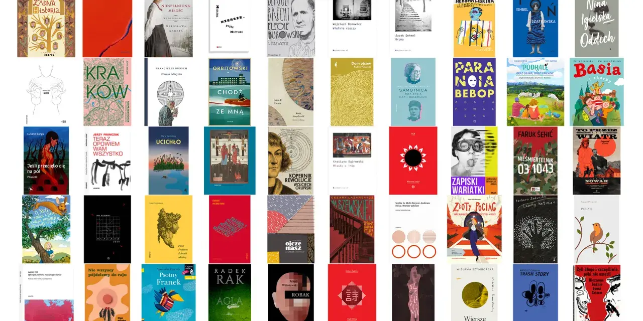 Książki o różnej tematyce, od historii po poezję. Wśród nich "Golem co to?", opowieść o mitycznym stworzeniu.