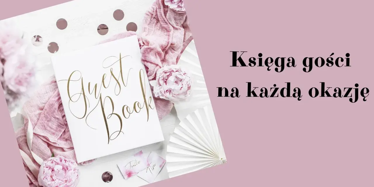 Elegancka księga gości z piwoniami i wstążką. Pomysły na wyjątkowe wpisy.