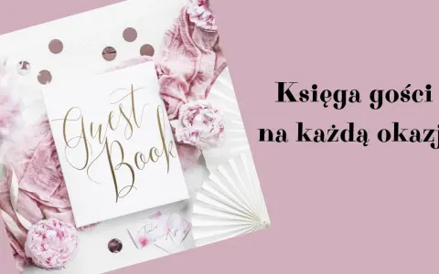 Elegancka księga gości z piwoniami i wstążką. Pomysły na wyjątkowe wpisy.