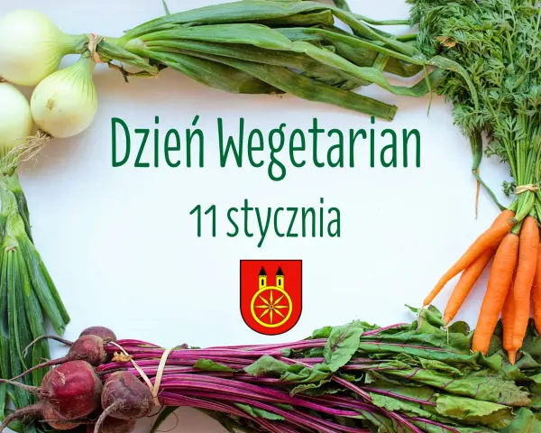 11 stycznia nietypowe święta. Dzień Wegetarian. Pęczek marchwi, buraków i cebuli na białym tle.