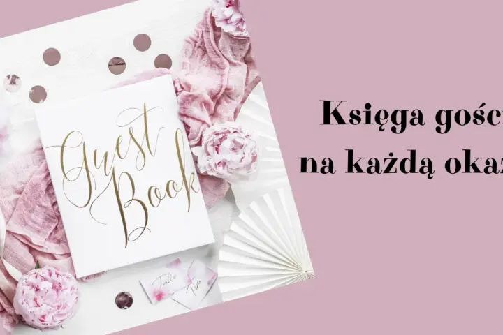 Elegancka księga gości z piwoniami i wstążką. Pomysły na wyjątkowe wpisy.