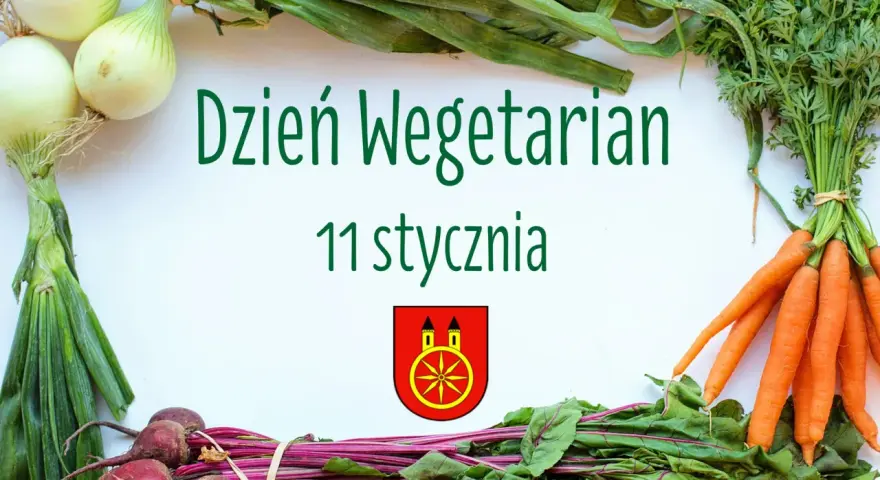 11 stycznia nietypowe święta. Dzień Wegetarian. Pęczek marchwi, buraków i cebuli na białym tle.