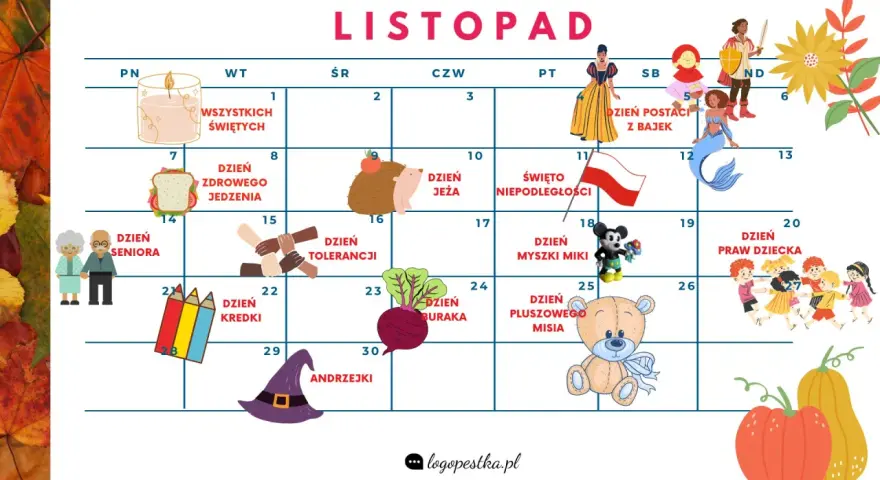 5 listopada nietypowe święta na kalendarzu: Dzień Postaci z Bajek, Dzień Pluszowego Misia, Dzień Dziecka i wiele innych.
