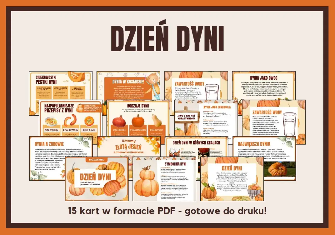 26 października nietypowe święta – Dzień Dyni! Dowiedz się ciekawostek, przepisów i symboliki dyni. Idealne na jesienne zabawy i smaki.