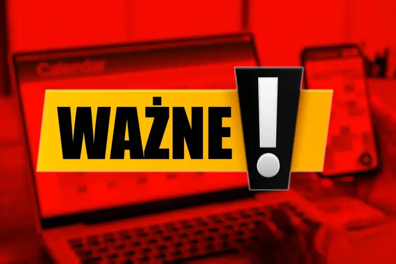 Ważne! Sprawdź, czy 6 kwietnia jest wolny. Na ekranie laptopa widać kalendarz, a obok telefon.
